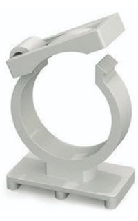 abrazadera clip cierre m6 blanca simple 12mm