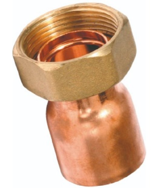 racor 2 piezas con precinto roscar soldar tubo cobre g.f