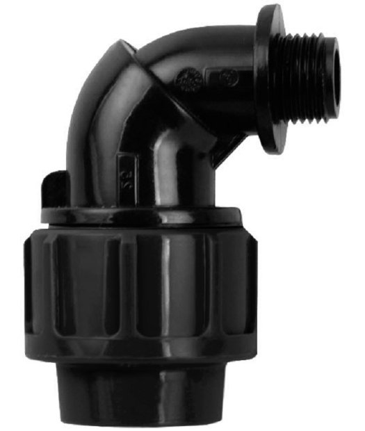 codo rosca macho pp para pe negro adf