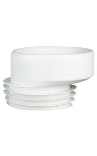 manguito wc adf flexible labiado blanco excentrico d.110