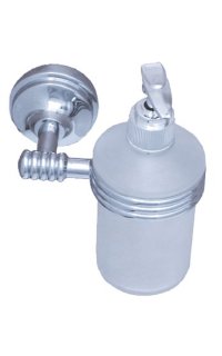 dispensador jabon liquido adf paris 6514 100% laton botella cristal