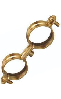 abrazadera m6 doble acero bicromatado