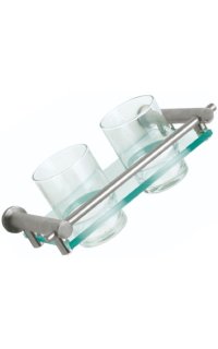portavasos doble cristal adf amadeus ax10-502 acero inox aisi304 macizo