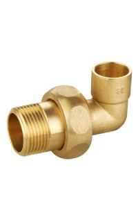 codo union 3 piezas macho roscar soldar tubo cobre