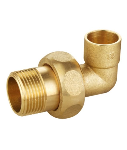 codo union 3 piezas macho roscar soldar tubo cobre