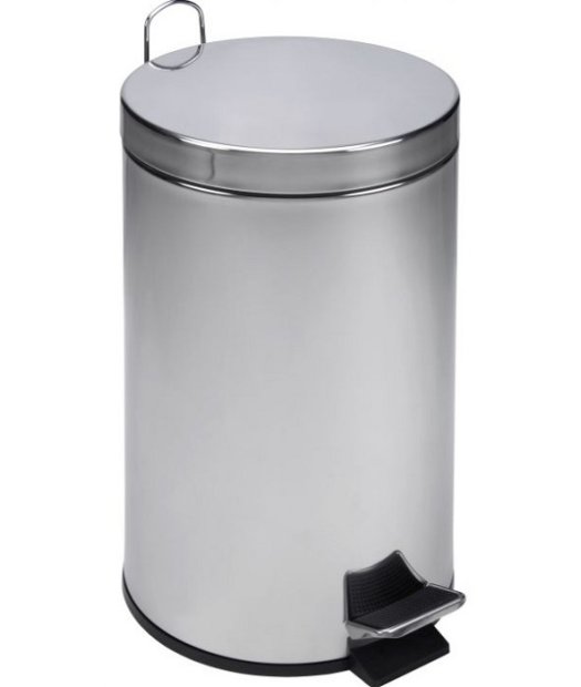 cubo-papelera higienica con pedal adf xt02-812 12 litros acero inox