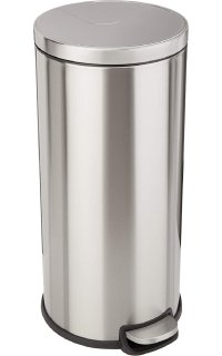 cubo-papelera higienica con pedal adf j851 30 litros acero inox