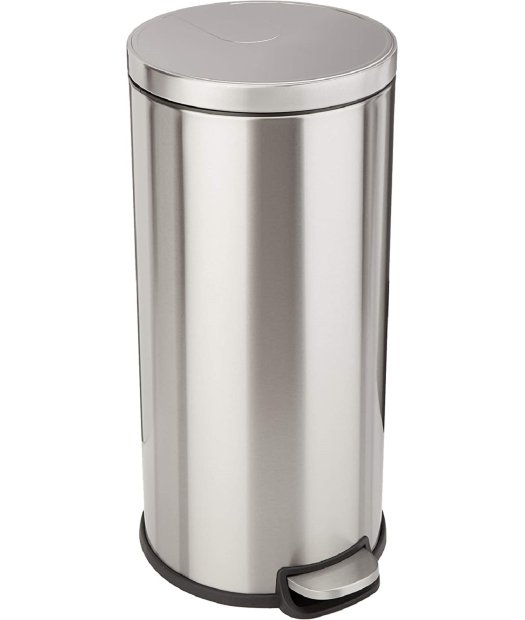 cubo-papelera higienica con pedal adf j851 30 litros acero inox