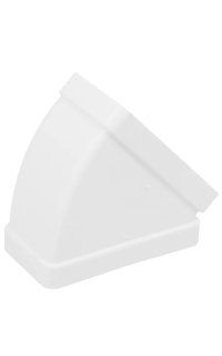 codo horizontal rectangular 45� 150x75 ref.0875 sistema 120