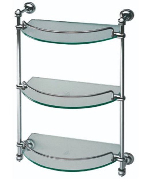estante triple con cristales adf 7213-c 100% laton