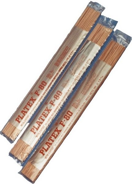 varilla platex 2mm tipo f80 precio por kilo presentacion en bolsas de 1 kilo