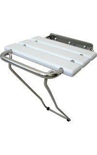 asiento plato ducha aisi 304 antideslizante abatible con soporte de apoyo a suelo
