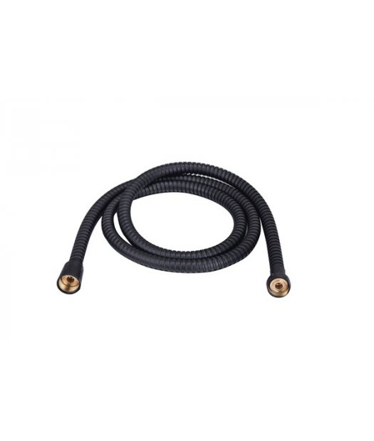flexo ducha negro adf 1,5 mtros para kits y grifos doble trenzado