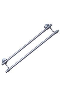 toallero barra doble adf paris 6504 100% laton largo 60cms