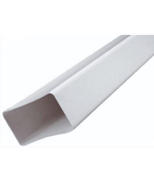 tubo rectangular 1,5 metros 55x110 termoplastico precio por metro