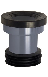 manguito wc pvc gris recto 90