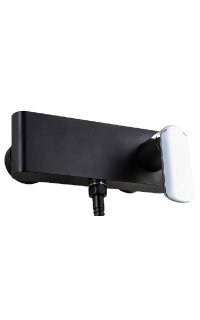 monomando adf st.paul negro cromo plato ducha