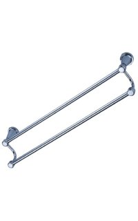 toallero barra doble adf shanghai 7904 100% laton largo 60cms