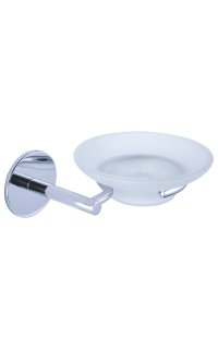 jabonera cristal adhesiva adf victoria 3505 100% laton