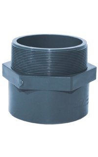 manguito mixto macho roscar pegar pvc adf