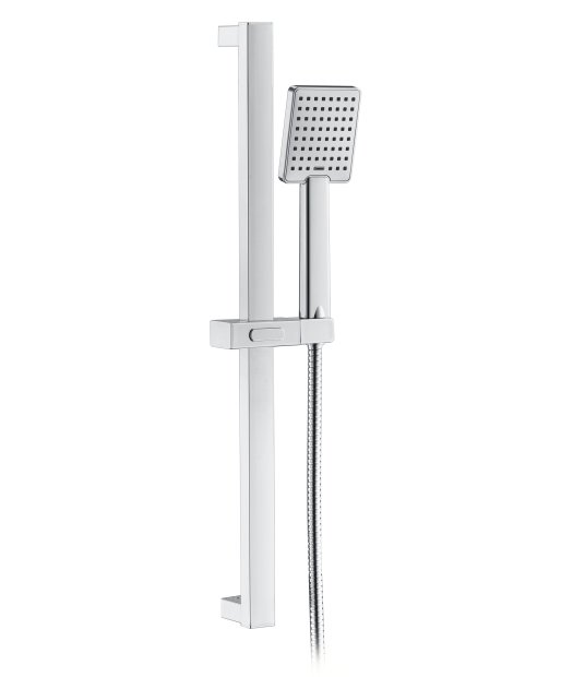 barra ducha completa cuadrada cromo adf cenxi acero inox