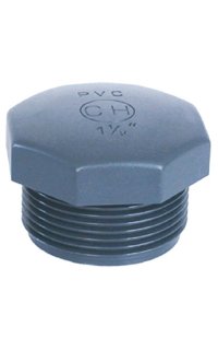 tapones pvc adefer rosca macho