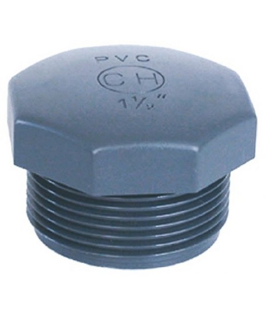 tapon macho pvc adf