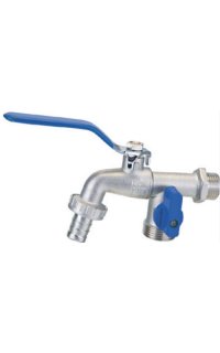 grifo esfera adf silva con 2 salidas 1/2x1/2x3/4