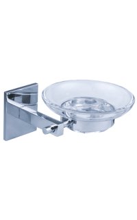 jabonera cristal adhesiva adf sydney 3705 100% laton