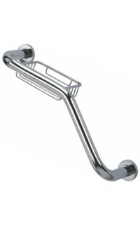 asidero curvo adf 100% laton r.40 con jabonera