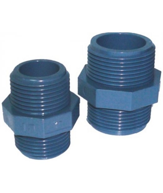 contrarroscas macho macho pvc adf