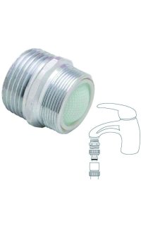 adaptador grifo m24/100 m 3/4 laton cromo