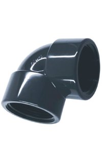 codo hembra hembra roscados pe negro