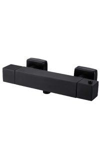 termostatica plato ducha adf sparta negra cuadrada