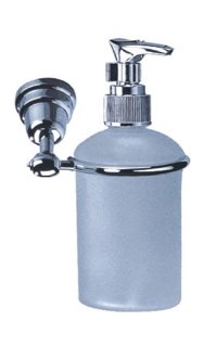 dispensador jabon liquido adf nueva york 7514 botella cristal 100% laton