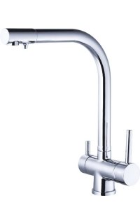 monomando adf osmosis fregadero cromo doble maneta integrado 2 salidas