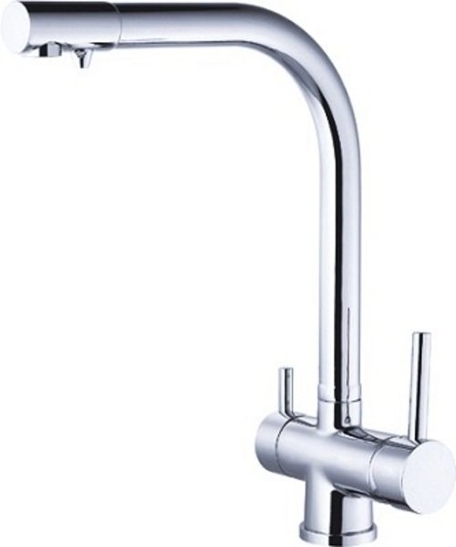 monomando adf osmosis fregadero cromo doble maneta integrado 2 salidas