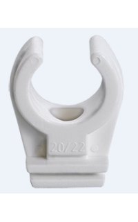 abrazadera clip m6 blanca simple 12mm