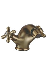 monoblock bide rustic laton envejecido con valvula desgue automatico