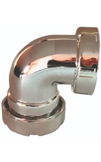 codo h-h 40 tubo liso cromado