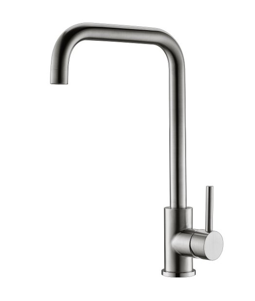 monomando fregadero adf cenxi acero inox 304 cromo ca�o alto en l
