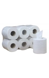 bobina papel mecha secamanos 150 mtros 2 capas co2007 celulosa 100% laminada