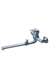monomando m 4 fregadero mural ca�o fund. rect.35cms largo
