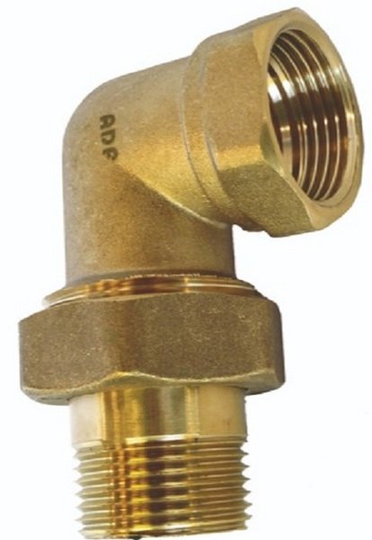 codo union 3 piezas junta o-ring roscar roscar adf