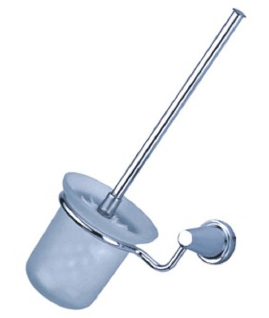 escobillero pared adf shanghai 7911 100% laton vaso cristal