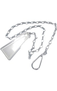 tirador cisterna alta cadena aluminio pomo metacrilato fume, blanco o transparente