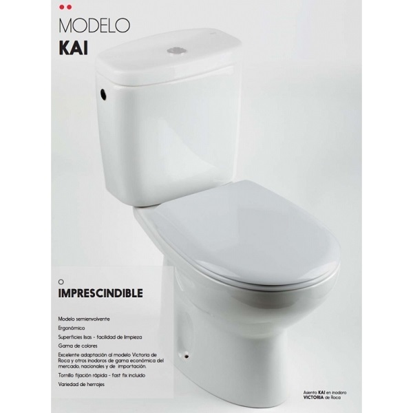Tapa WC Universal DUROPLAST Modelo KAI de ETOOS